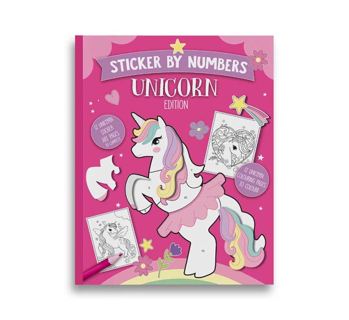 Unicorn Sticker By Numbers Sticker Art Book – Anilas UK
