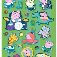 Peppa Pig Green George Reusable Foiled Stickers - Anilas UK