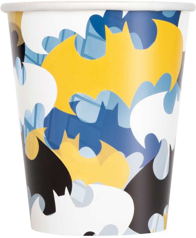 Batman Paper Cups (Pack of 8) - Anilas UK