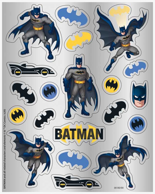 Batman Sticker Sheets (Pack of 4) - Anilas UK