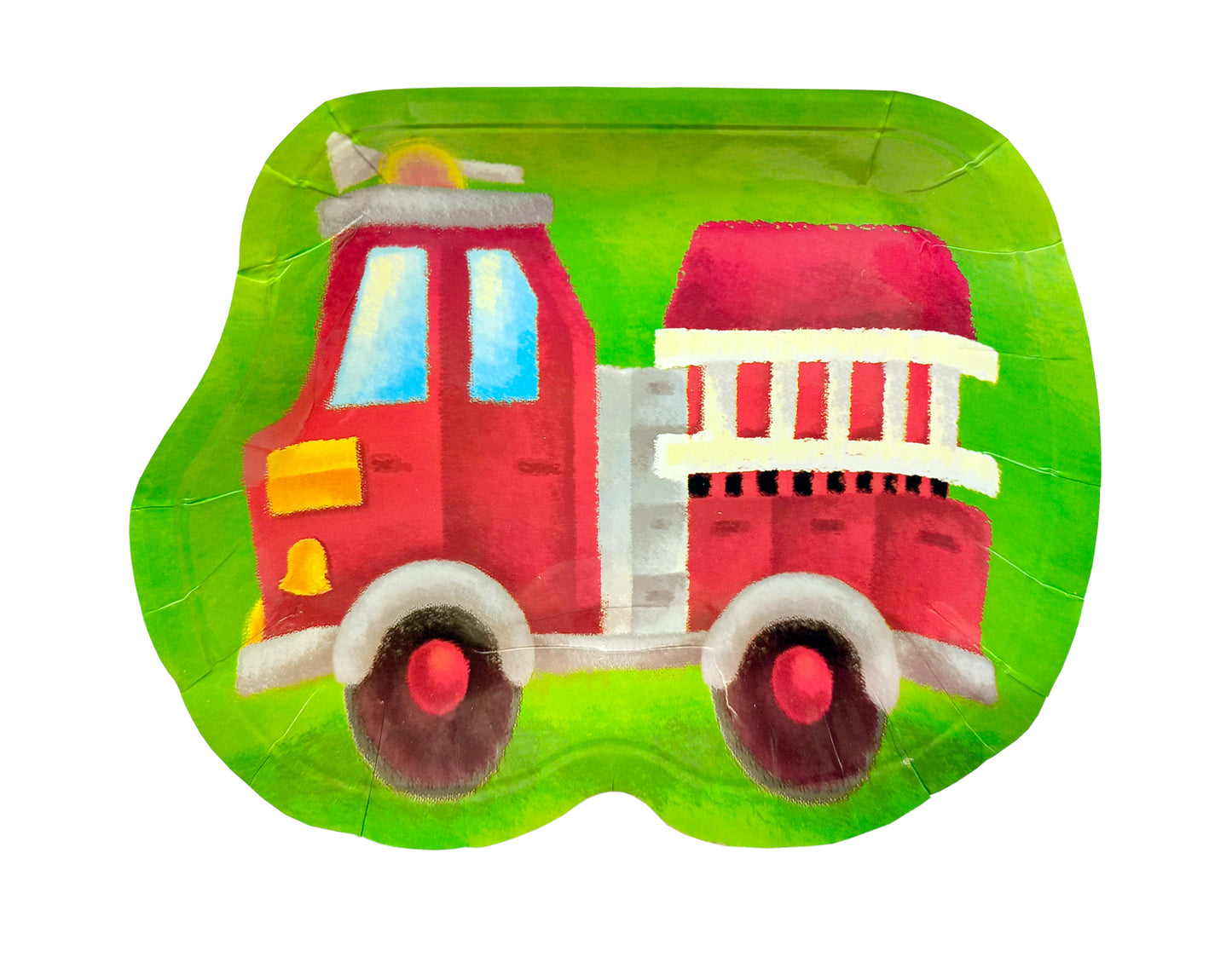 Fire Engine Party Shaped Plates (pack of 8) - Anilas UK