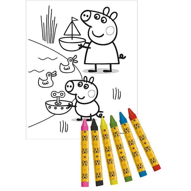 Peppa Pig 500 pcs - Stickers & Colouring Set - Anilas UK