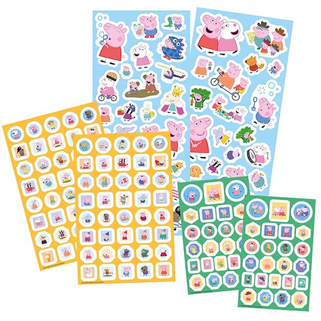 Peppa Pig 500 pcs - Stickers & Colouring Set - Anilas UK