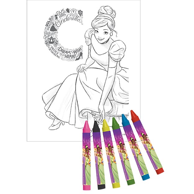 Disney Princess 500 pcs - Stickers & Colouring Set - Anilas UK