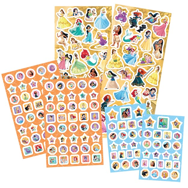 Disney Princess 500 pcs - Stickers & Colouring Set - Anilas UK