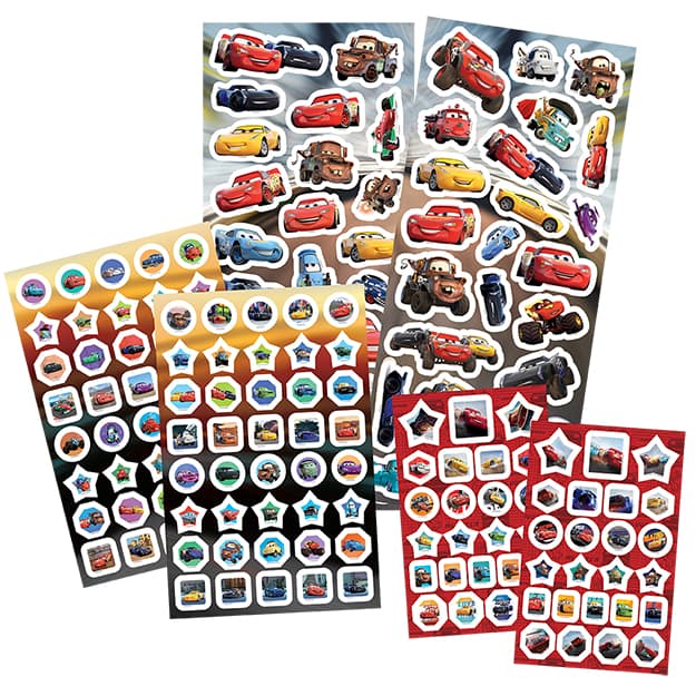 Disney Cars 500 pcs - Stickers & Colouring Set - Anilas UK