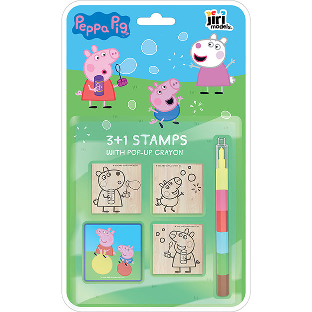 Peppa Pig Stamps 3+1 With pop-up Crayon - Anilas UK