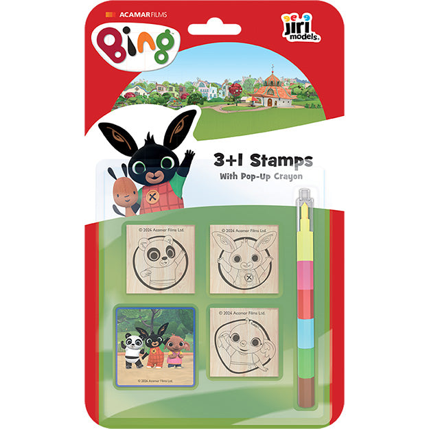 Bing Stamps 3+1 With pop-up Crayon - Anilas UK