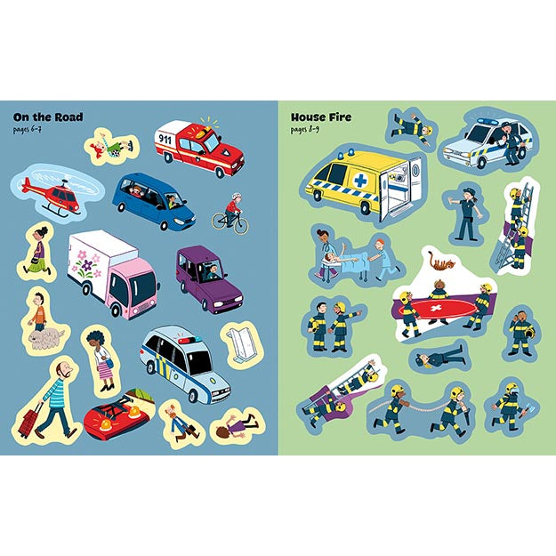 Firefighters Sticker Book - Anilas UK