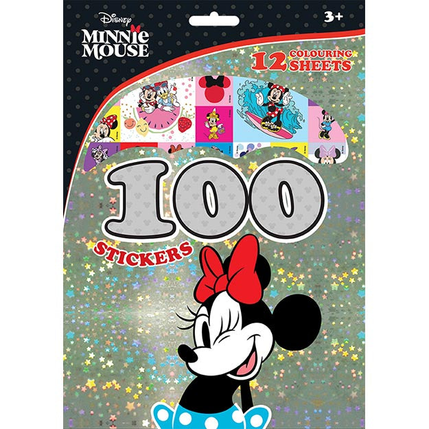 Disney Minnie Mouse 100 Stickers Holograph Set - Anilas UK