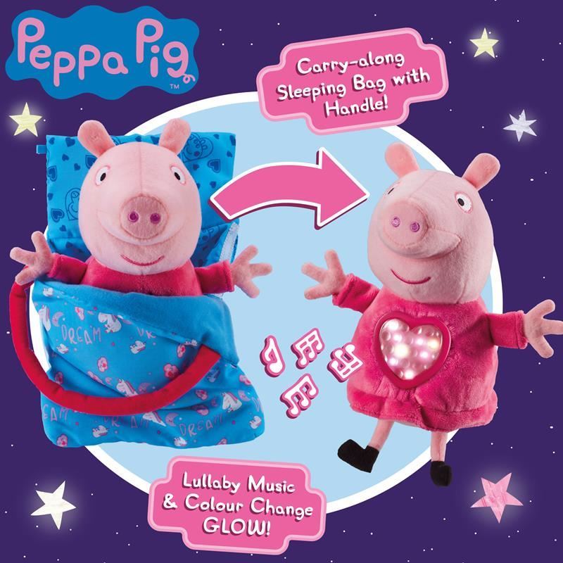 Peppa Pig Sleepover Peppa Cuddly Interactive Bedtime Toy - Anilas UK