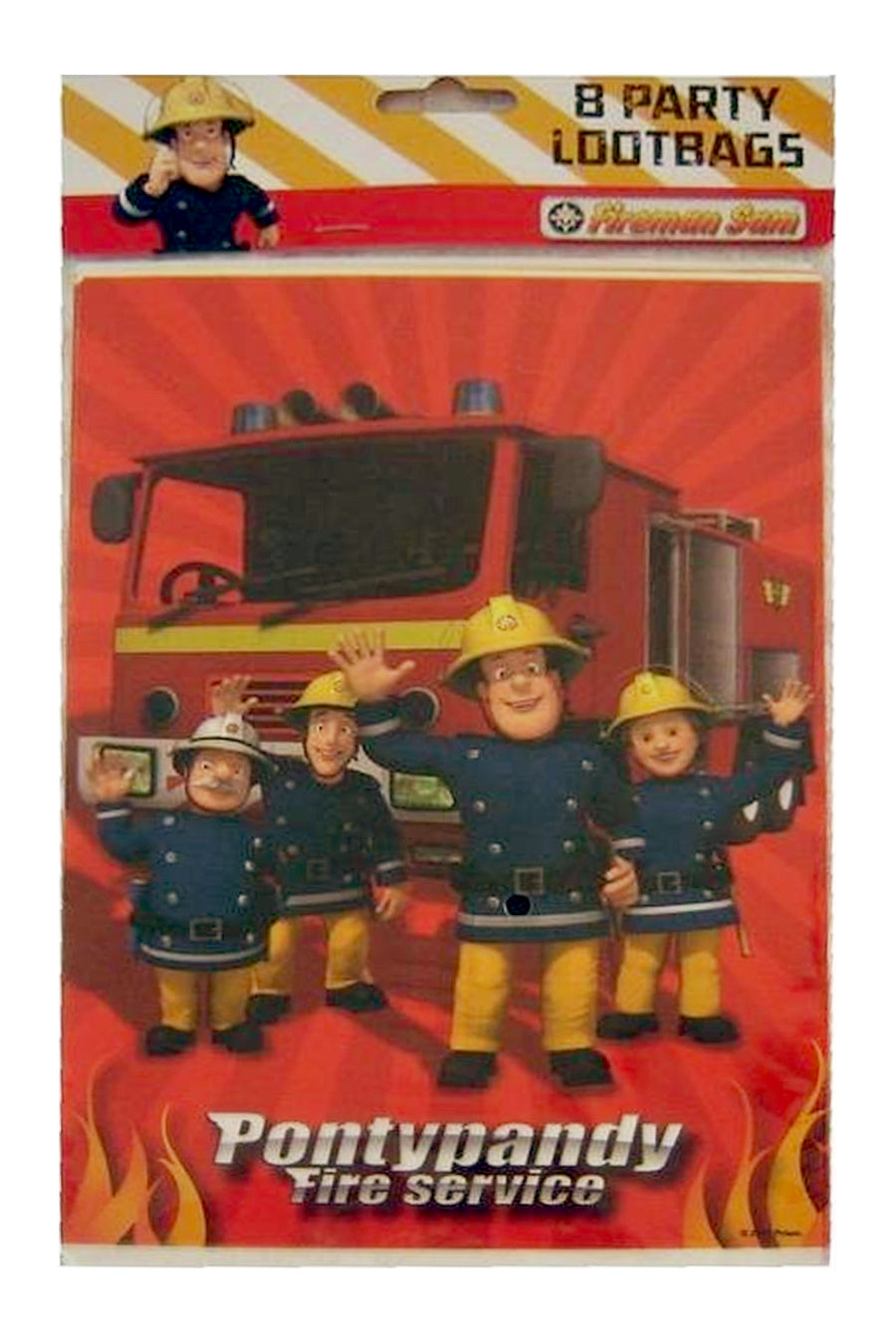 Fireman Sam Party Lootbags (Pack of 8) - Anilas UK