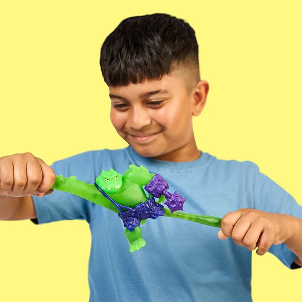 Heroes of Goo Jit Zu Meteor Madness Rock Jaw Action Figure, 12 cm, Stretchy - Anilas UK