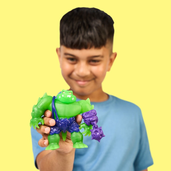 Heroes of Goo Jit Zu Meteor Madness Rock Jaw Action Figure, 12 cm, Stretchy - Anilas UK