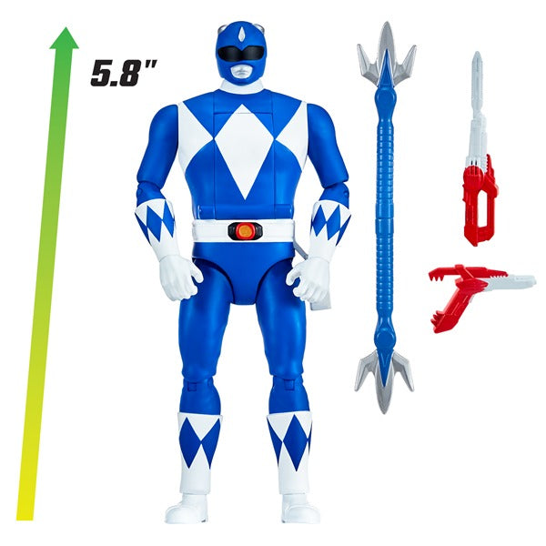 Mighty Morphin Power Rangers Auto-Morphin Blue Ranger Figure - Anilas UK