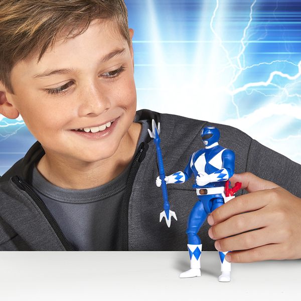 Mighty Morphin Power Rangers Auto-Morphin Blue Ranger Figure - Anilas UK