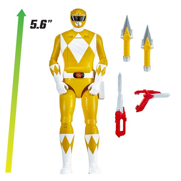 Mighty Morphin Power Rangers Auto-Morphin Yellow Ranger Figure - Anilas UK