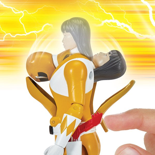 Mighty Morphin Power Rangers Auto-Morphin Yellow Ranger Figure - Anilas UK