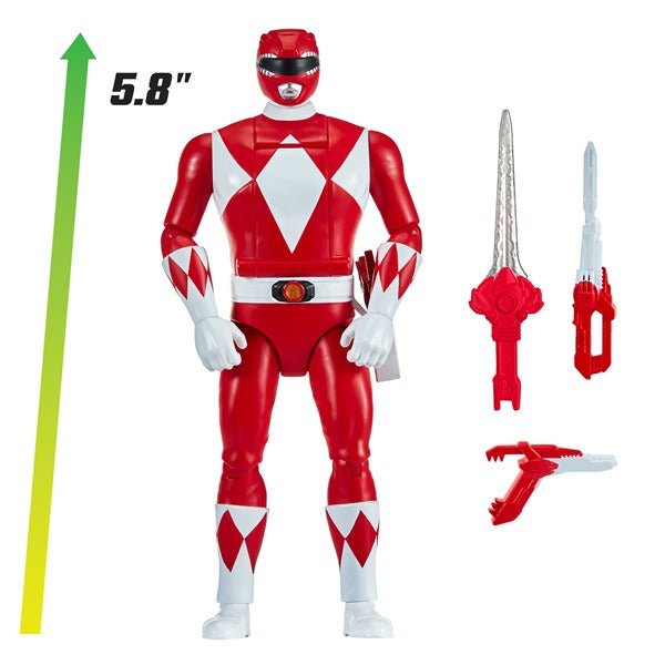 Mighty Morphin Power Rangers Auto-Morphin Red Ranger Figure - Anilas UK