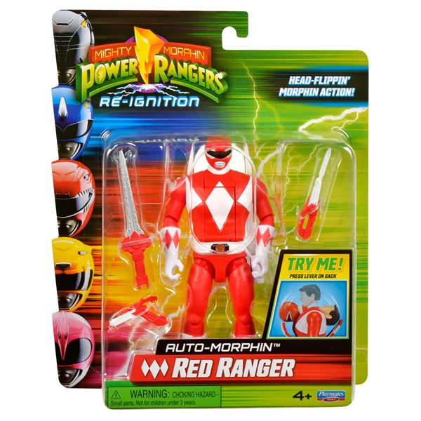 Mighty Morphin Power Rangers Auto-Morphin Red Ranger Figure - Anilas UK