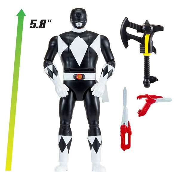 Mighty Morphin Power Rangers Auto-Morphin Black Ranger Figure - Anilas UK
