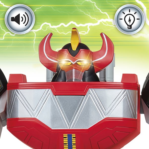 Mighty Morphin Power Rangers Deluxe Megazord, 31 cm, 15+ Sounds - Anilas UK