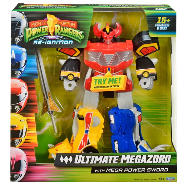 Mighty Morphin Power Rangers Deluxe Megazord, 31 cm, 15+ Sounds - Anilas UK