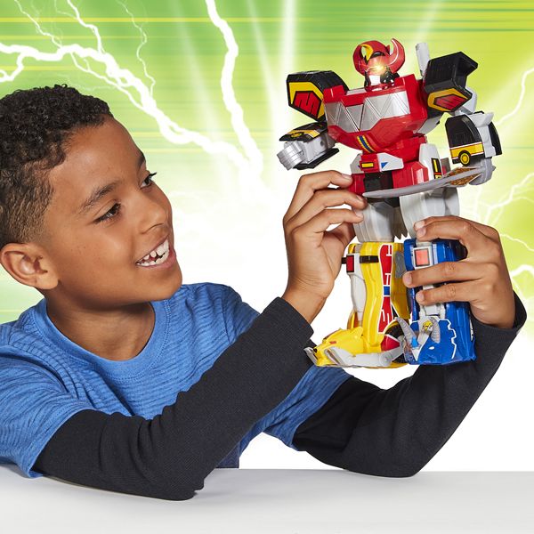 Mighty Morphin Power Rangers Deluxe Megazord, 31 cm, 15+ Sounds - Anilas UK