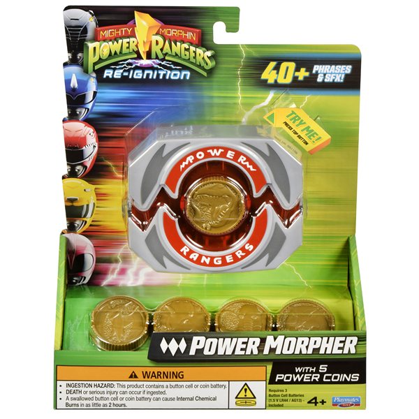 Mighty Morphin Power Rangers Power Morpher Deluxe Buckle, 40+ Sounds - Anilas UK