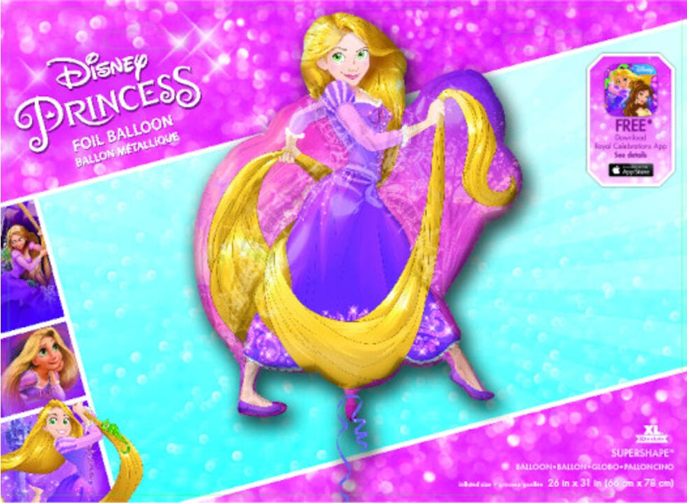 Disney Princess Rapunzel Supershape 28 x 33 Inch Foil Balloon