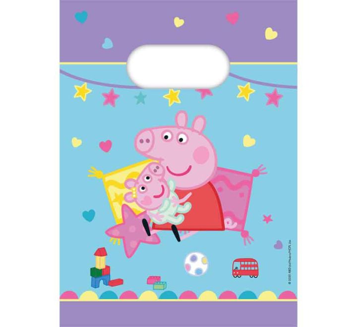 Peppa Pig Made With Love Paper Party Bags (Pack of 4) - Anilas UK