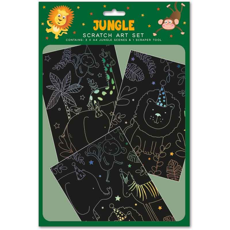 Jungle Scratch Art Set - Anilas UK