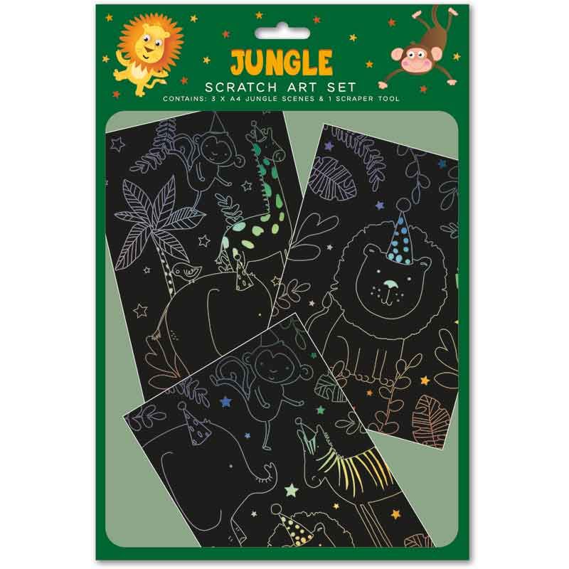 Jungle Scratch Art Set