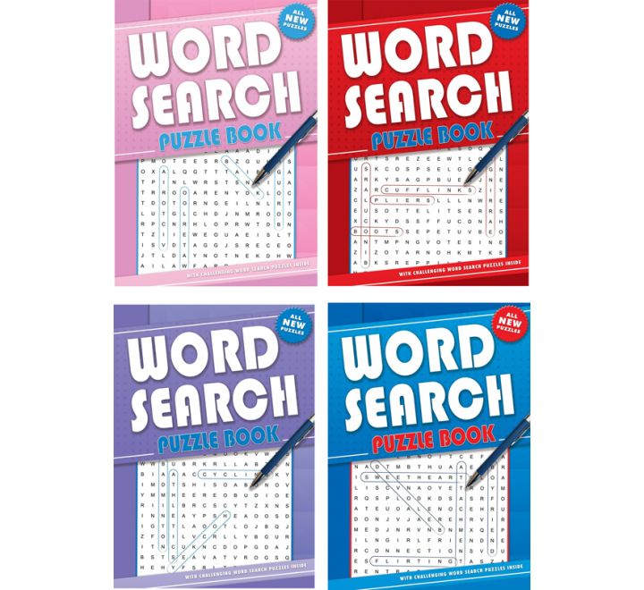 Wordsearch Puzzle Books (Set of 4) - Anilas UK