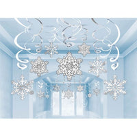 Snowflakes Swirl Decorations - Anilas UK