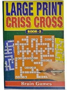 Large Print Criss Cross Puzzle Book - Anilas UK