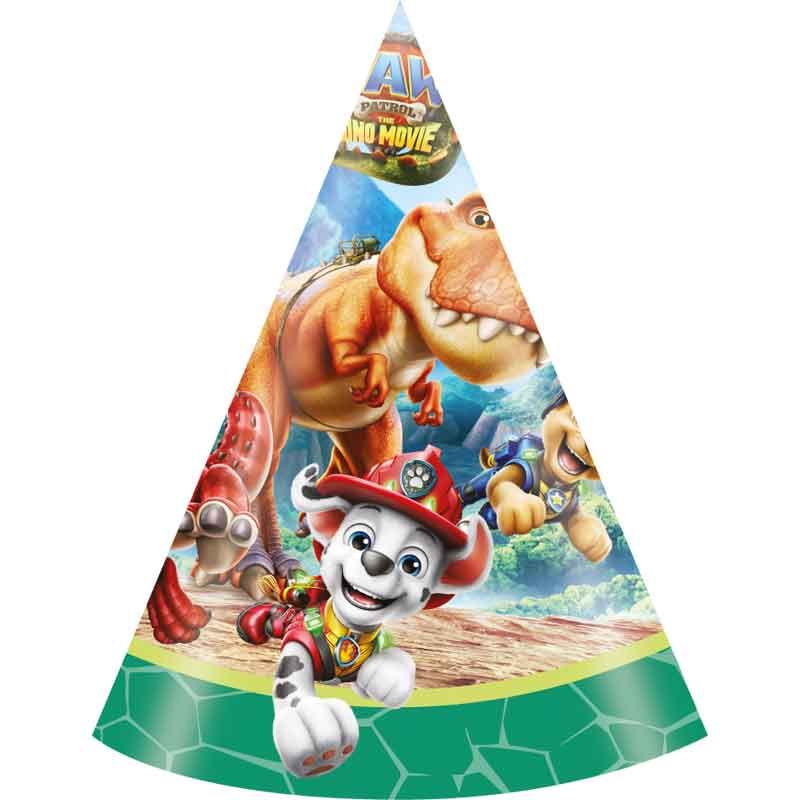 Paw Patrol Dino Movie Party Hats (Pack of 6)