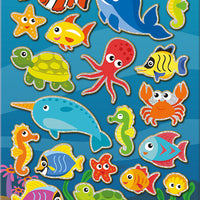 Sealife Friends Sparkle Stickers Sheet - Anilas UK