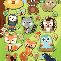 Woodland Friends Sparkle Stickers Sheet