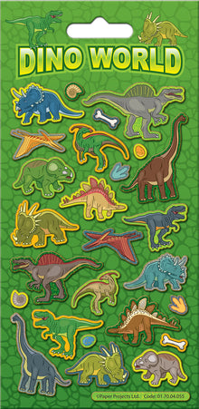 Dinosaur Sparkle Stickers Sheet - Anilas UK