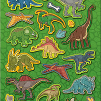 Dinosaur Sparkle Stickers Sheet