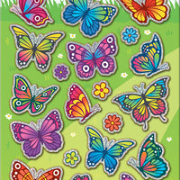 Butterfly Garden Sparkle Stickers Sheet