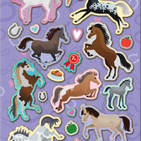 Pony Sparkle Stickers Sheet - Anilas UK