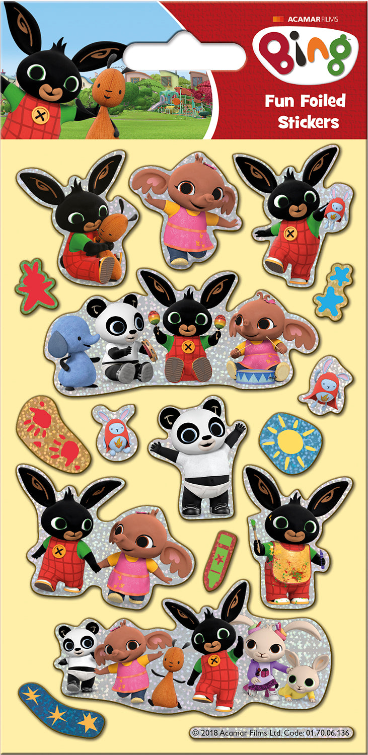 Bing Reusable Foil Stickers - Anilas UK