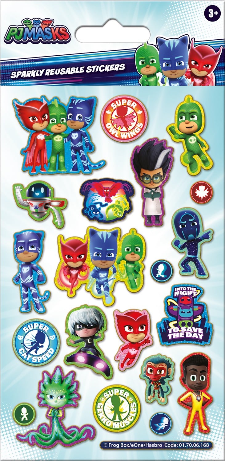PJ Masks Reusable Foil Stickers - Anilas UK
