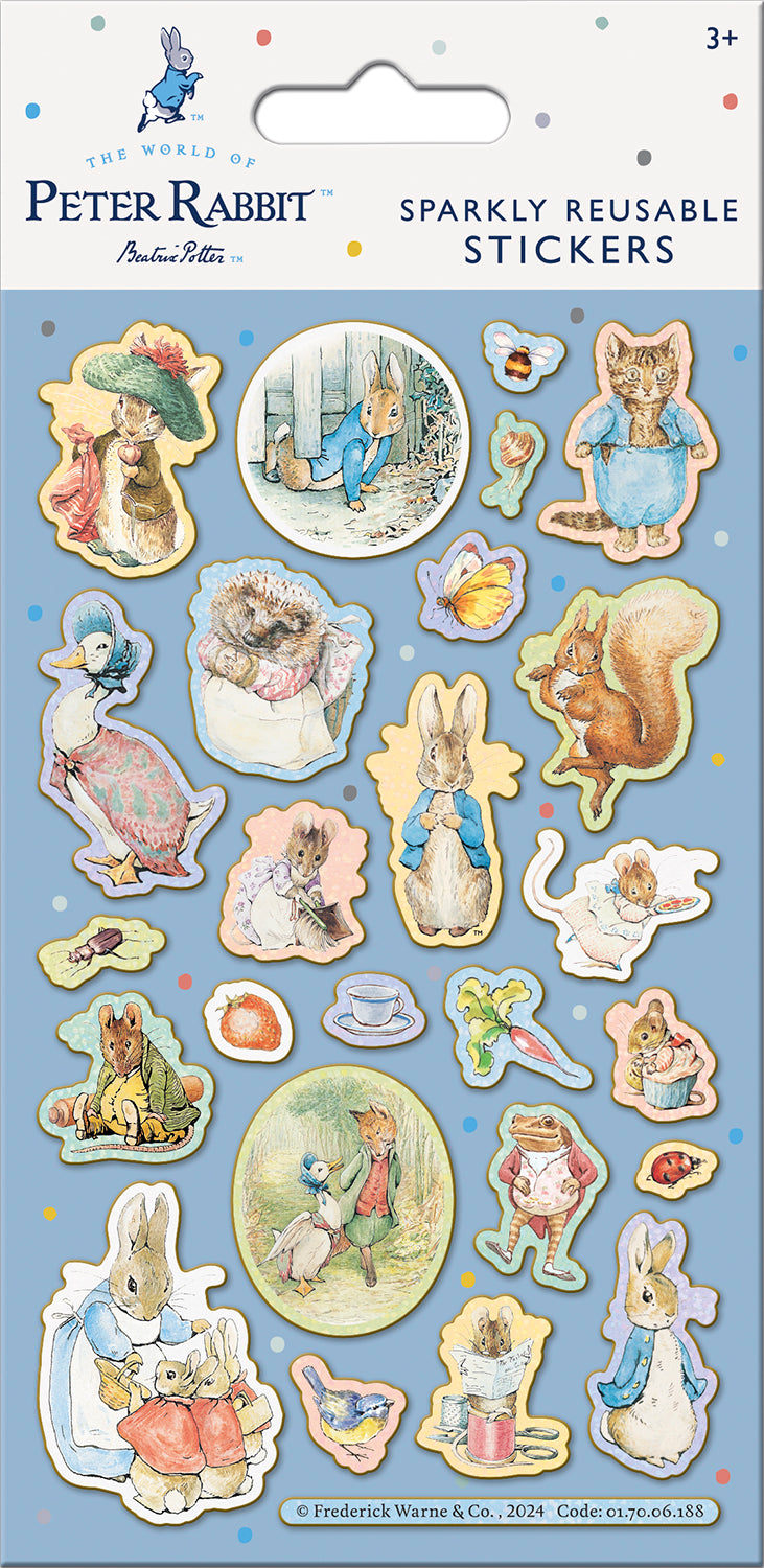 Peter Rabbit Reusable Foiled Stickers