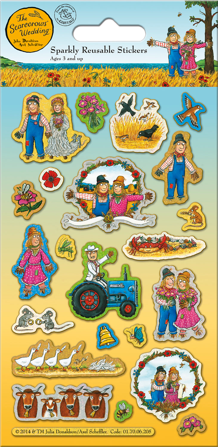 The Scarecrows’ Wedding Reusable Foil Stickers - Anilas UK