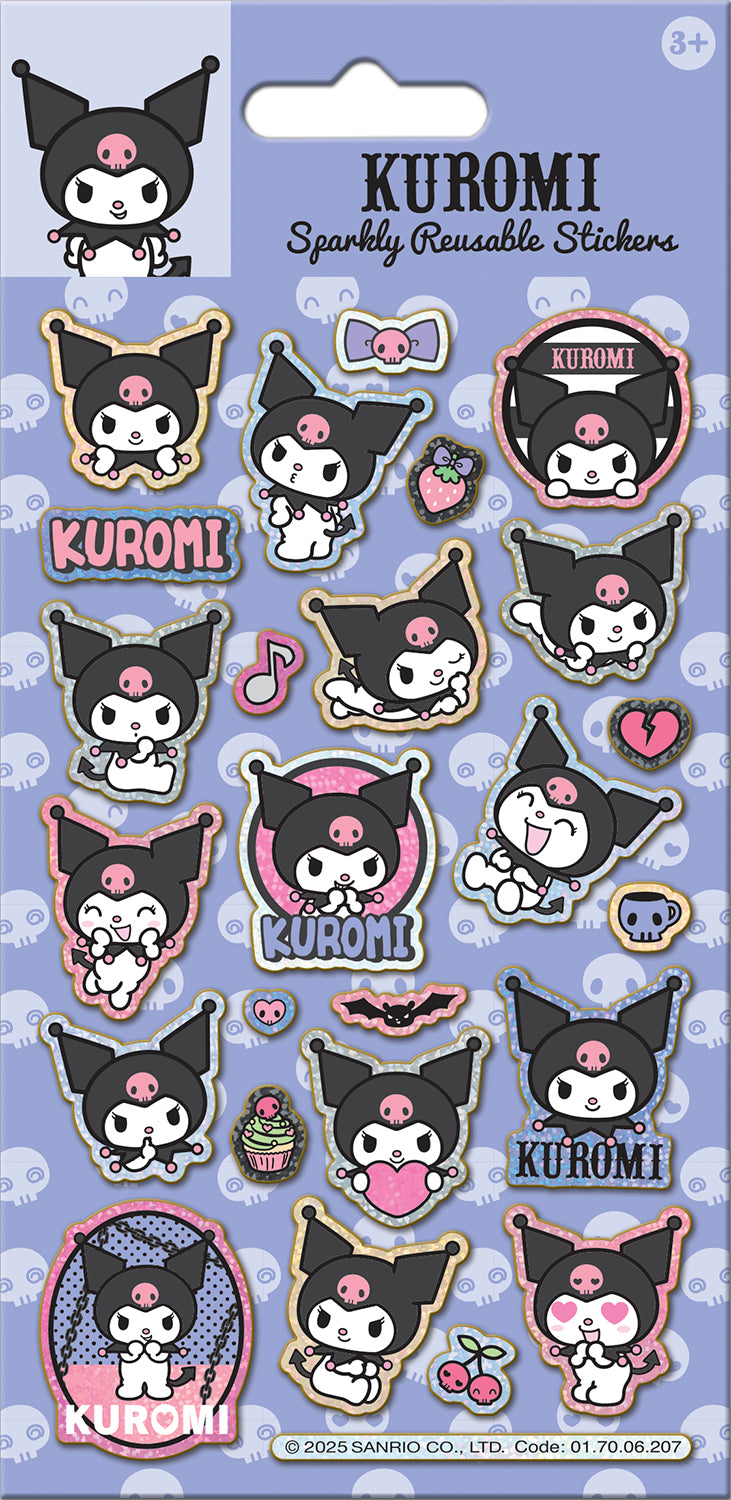 Kuromi Reusable Foil Stickers