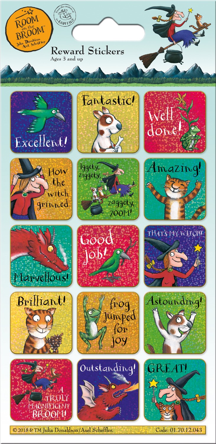 Room on The Broom Reward Stickers - Anilas UK