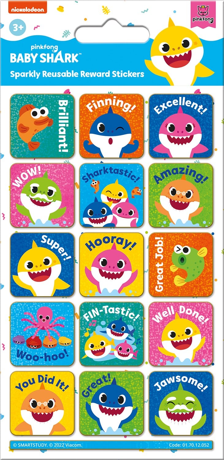 Baby Shark Reward Stickers - Anilas UK